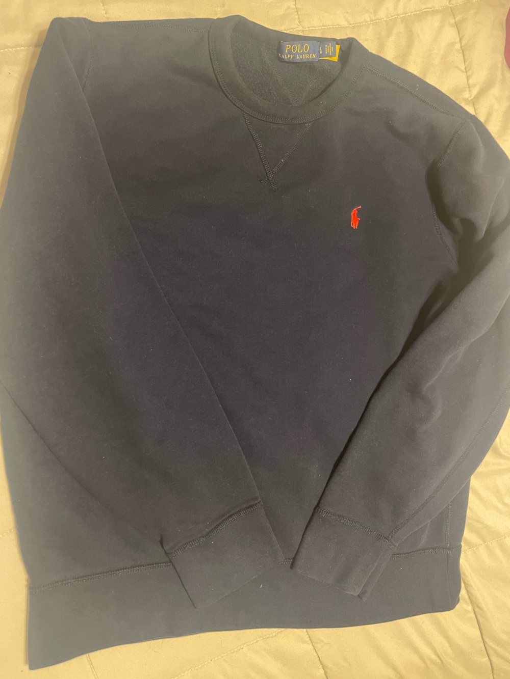 ❤️‍🔥SOLD❤️‍🔥Polo by Ralph Lauren deep Navy,no fading Crewneck Sweatshirt - Picture 4 of 4